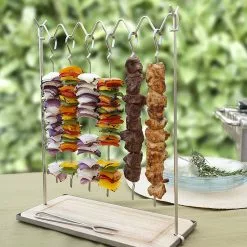 Charcoal Companion BBQ Accessories Charcoal CC3116 Companion Vertical Skewer Rack (Stainless Steel)