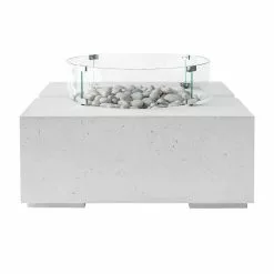 Dekko BBQ Accessories Concrete Fire Pit Glass Bravo Wind Guards BRAVOWINDGUARD