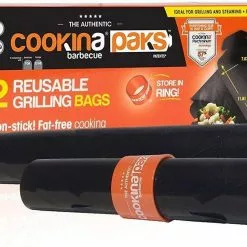 BBQ Accessories Cookina Set Of 2 Reusable Grilling Bags K660125