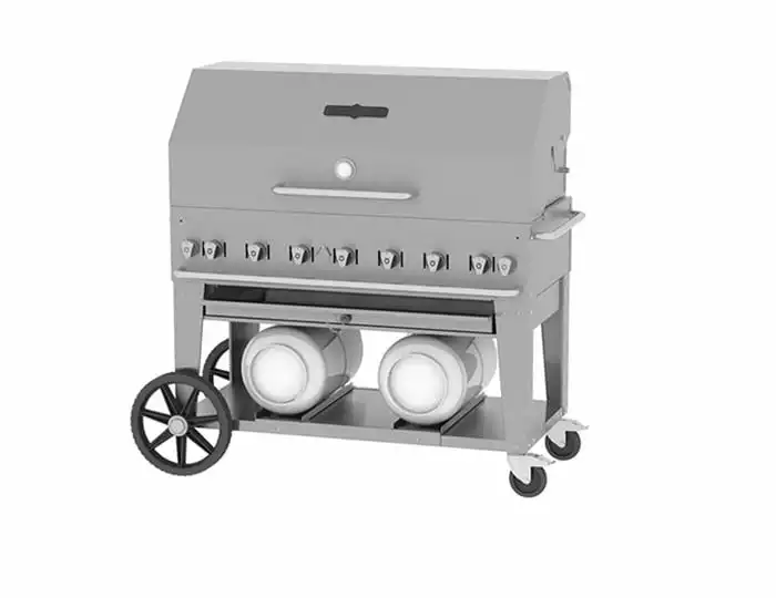 BBQs & Smokers Crown Verity Premium Mobile Grill - Club Series 48" W/ Roll Dome 2 BBQs & Smokers Crown Verity Premium Mobile Grill - Club Series 48" W/ Roll Dome