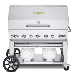 BBQs & Smokers Crown Verity Premium Mobile Grill - Club Series 48" W/ Roll Dome