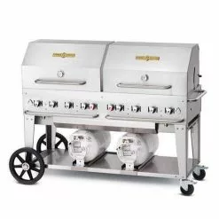 BBQs & Smokers Crown Verity Premium Mobile Grill - Club Series 60" W/ Roll Domes