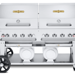 BBQs & Smokers Crown Verity Premium Mobile Grill - Club Series 60" W/ Roll Domes