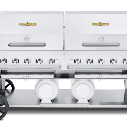 Crown Verity Premium Mobile Grill - Club Series 72" W/ Roll Domes