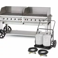 BBQs & Smokers Crown Verity Premium Mobile Grill - Club Series 72" W/ Windguard