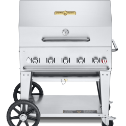 BBQs & Smokers Crown Verity Premium Mobile Grill - Professional Series Charbroiler 36" W/ Roll Dome