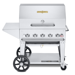 BBQs & Smokers Crown Verity Premium Mobile Grill - Professional Series Charbroiler 36" W/ Shelf