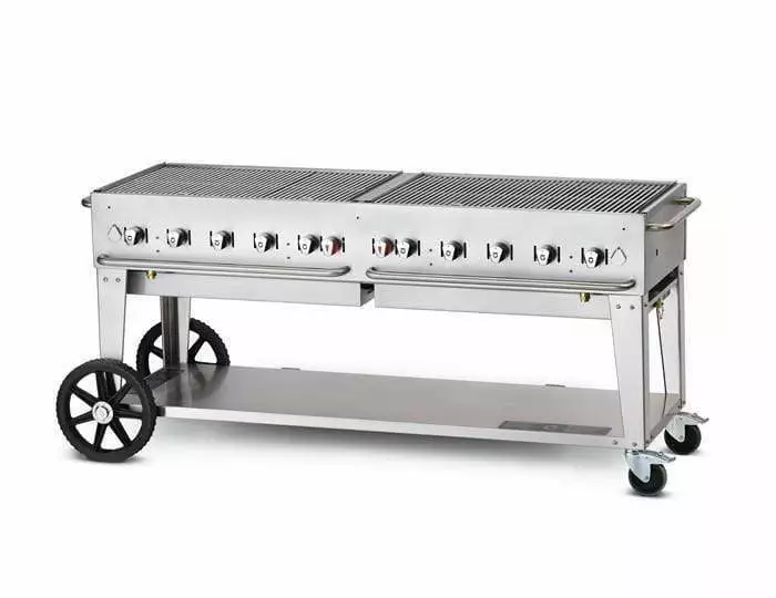Crown Verity Premium Mobile Grill - Professional Series Charbroiler 72" 1 Crown Verity Premium Mobile Grill - Professional Series Charbroiler 72"
