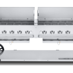 Crown Verity Premium Mobile Grill - Professional Series Charbroiler 72" W/ Windguard