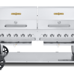 Crown Verity Premium Mobile Grill - Professional Series Charbroiler W/ Roll Dome BBQs & Smokers