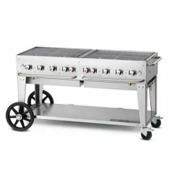 BBQs & Smokers Crown Verity Premium Mobile Grill - Professional Series Charbroiler W/ Roll Domes