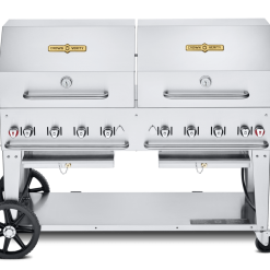 Crown Verity Premium Mobile Grill - Professional Series Charbroiler W/ Roll Domes