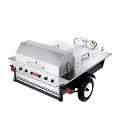 Crown Verity Premium Towable Grill - Professional Series W/ 2 Lockable Compartments