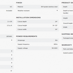 DCS Premium Built-in - Outdoor Beer Dispenser 24