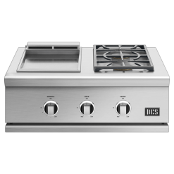 DCS Premium Built-in - Series 9 Griddle/Side Burner 30" Side Burners