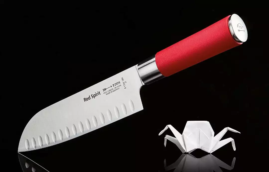 Food Supplies BBQ Accessories Dick Knife- Santoku Knife W/ Kullenschiff Red Spirit 7" 8174218K 2 Food Supplies BBQ Accessories Dick Knife- Santoku Knife W/ Kullenschiff Red Spirit 7" 8174218K