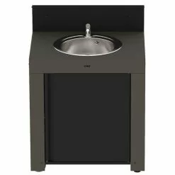 ENO Modulo Outdoor Sink & Cupboard - Grey Outdoor Kitchen Cabinets & Storage