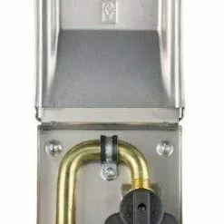 BBQing.com BBQ Replacement Parts Gas Outlet Box Grey W/ 3/8" Valve & Quick Connect