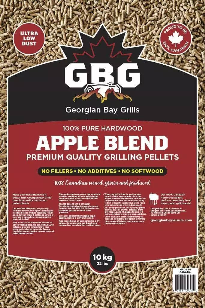 BBQ Accessories Georgian Bay Grills Smoker Pellets - Apple Blend (22lbs) 2 BBQ Accessories Georgian Bay Grills Smoker Pellets - Apple Blend (22lbs)