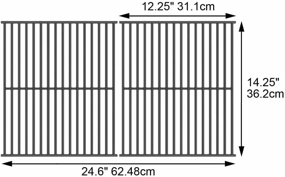 Grill Care Cast Iron Cooking Grids 14.25" Cooking Grates, Grids & Grills 3 Grill Care Cast Iron Cooking Grids 14.25" Cooking Grates, Grids & Grills