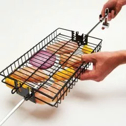 Grillpro BBQ Accessories Grill Pro 24785 Non-Stick Flat Spit Basket