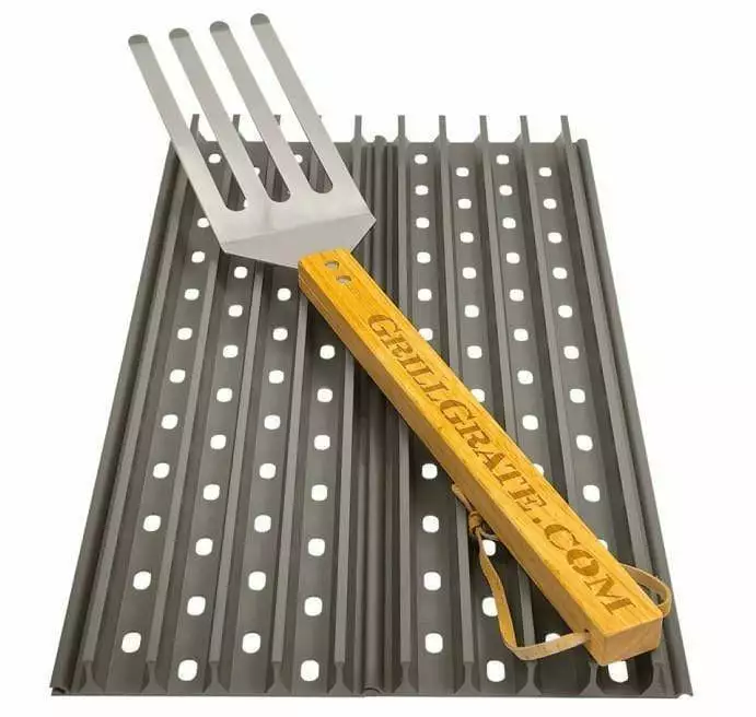Cooking Grates, Grids & Grills GrillGrate W/spatula (18.5" X 5.25" Grate Set Of 2) 1 Cooking Grates, Grids & Grills GrillGrate W/spatula (18.5" X 5.25" Grate Set Of 2)