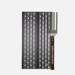 Georgian Bay Grills Grillgrate W/spatula (19.25"x 5.25 Grate Set Of 2) Cooking Grates, Grids & Grills
