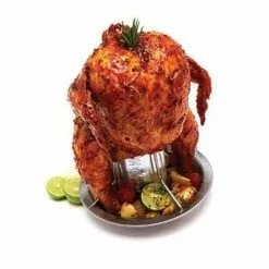 GrillPro Stainless Steel Chicken Roaster And Brush