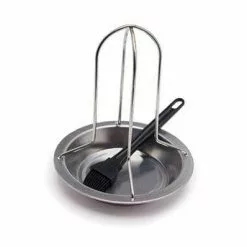 GrillPro Stainless Steel Chicken Roaster And Brush