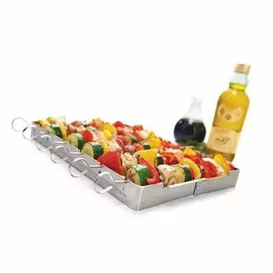 BBQ Accessories GrillPro Stainless Steel Shish Kebab Set Of 6 2 BBQ Accessories GrillPro Stainless Steel Shish Kebab Set Of 6