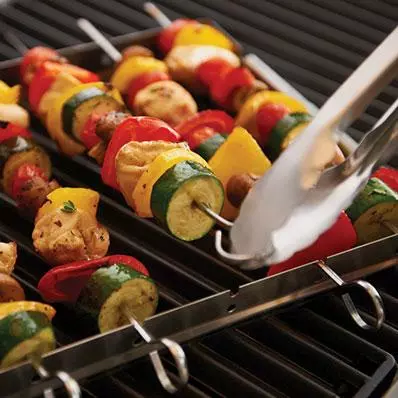 BBQ Accessories GrillPro Stainless Steel Shish Kebab Set Of 6 4 BBQ Accessories GrillPro Stainless Steel Shish Kebab Set Of 6