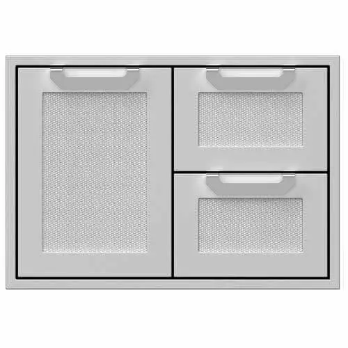 Hestan 30" Double Drawer And Door Storage Combo 1 Hestan 30" Double Drawer And Door Storage Combo