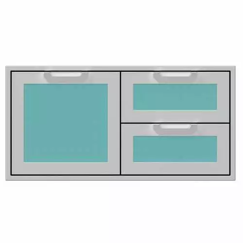 Hestan 36" Double Drawer And Door Storage Combo 2 Hestan 36" Double Drawer And Door Storage Combo