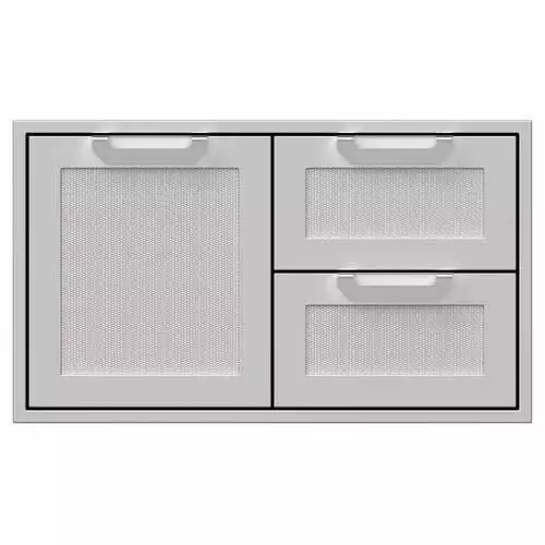 Hestan 36" Double Drawer And Door Storage Combo 1 Hestan 36" Double Drawer And Door Storage Combo