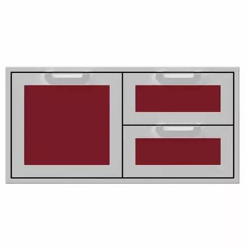 Hestan 36" Double Drawer And Door Storage Combo 12 Hestan 36" Double Drawer And Door Storage Combo