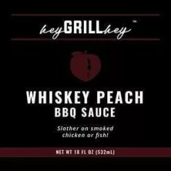Hey Grill Hey BBQ Sauce - Whisky Peach (18 Fl Oz) Sauces & Rubs