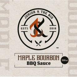 Sauces & Rubs Junior & The Kid BBQ Sauce - Maple Bourbon (300ml)