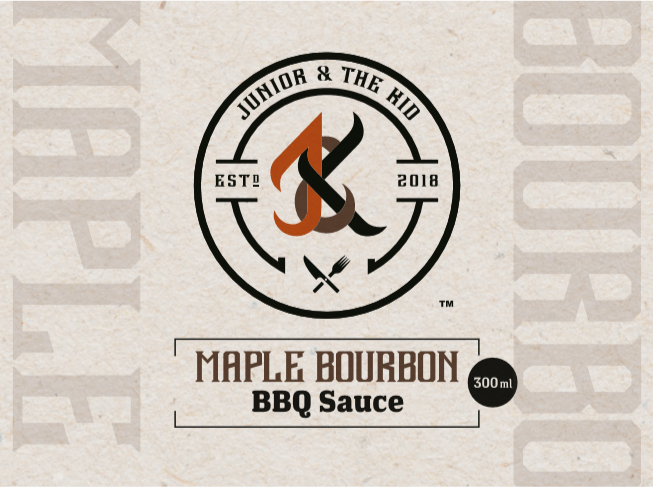 Sauces & Rubs Junior & The Kid BBQ Sauce - Maple Bourbon (300ml) 2 Sauces & Rubs Junior & The Kid BBQ Sauce - Maple Bourbon (300ml)
