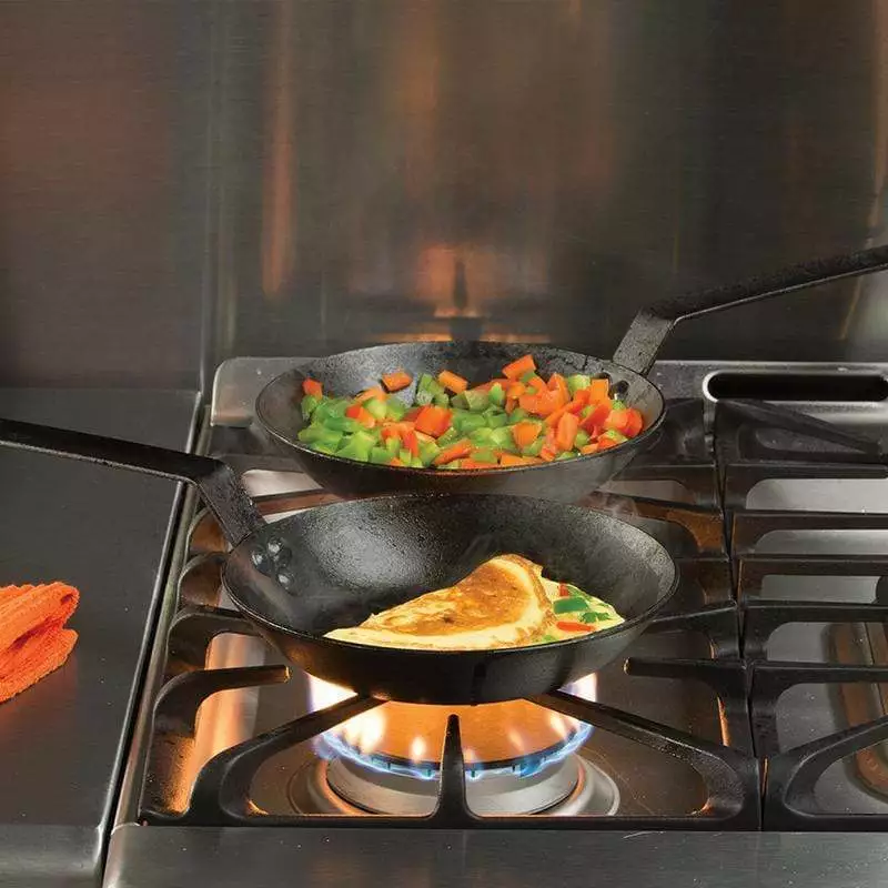 BBQ Accessories Lodge Carbon Steel Seasoned Skillet 8" 2 BBQ Accessories Lodge Carbon Steel Seasoned Skillet 8"