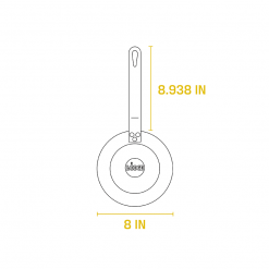 BBQ Accessories Lodge Carbon Steel Seasoned Skillet 8" 8 BBQ Accessories Lodge Carbon Steel Seasoned Skillet 8