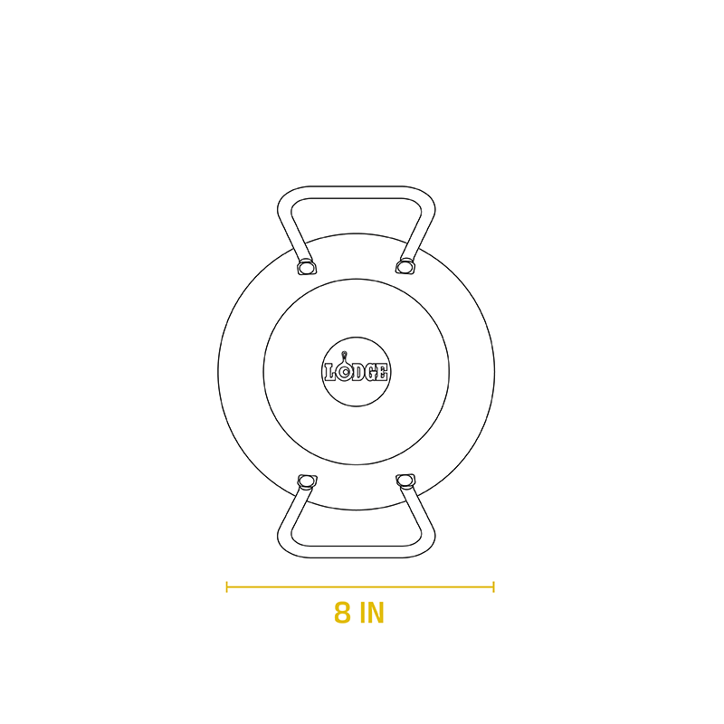 Lodge Carbon Steel Seasoned Skillet 8" W/ Loop Handles BBQ Accessories 6 Lodge Carbon Steel Seasoned Skillet 8" W/ Loop Handles BBQ Accessories