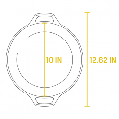 Lodge Cast Iron Double Dutch Oven 5 Quart W/ Loop Handles BBQ Accessories