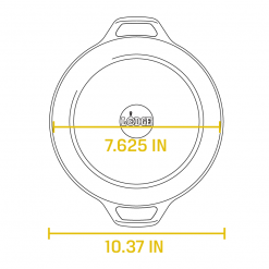 Lodge Cast Iron Double Dutch Oven 5 Quart W/ Loop Handles BBQ Accessories