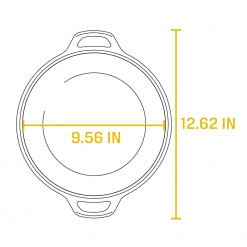 Lodge Cast Iron Double Dutch Oven 5 Quart W/ Loop Handles BBQ Accessories