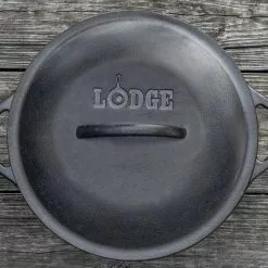 Lodge Cast Iron Dutch Oven 7 Quart W/ Loop Handles