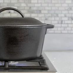 Lodge Cast Iron Dutch Oven 7 Quart W/ Loop Handles 13 Lodge Cast Iron Dutch Oven 7 Quart W/ Loop Handles