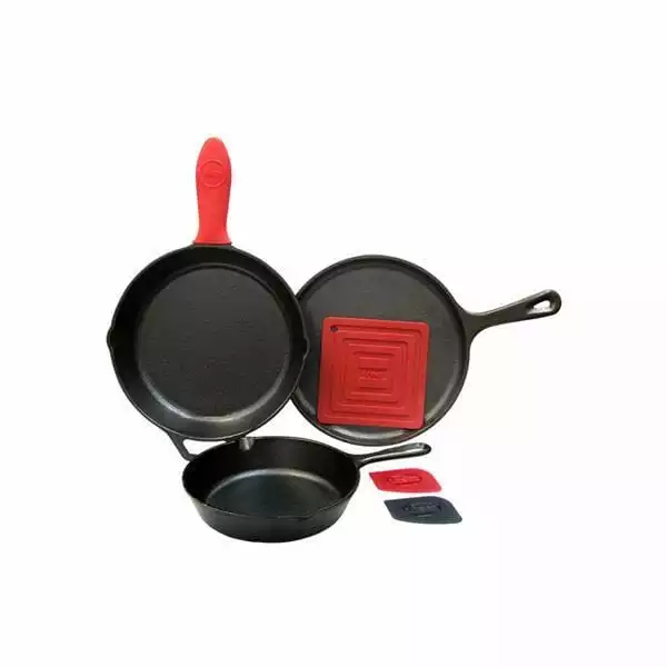 BBQ Accessories Lodge Cast Iron Essential Skillet Set (6 Piece) 1 BBQ Accessories Lodge Cast Iron Essential Skillet Set (6 Piece)