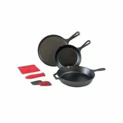 BBQ Accessories Lodge Cast Iron Essential Skillet Set (6 Piece)