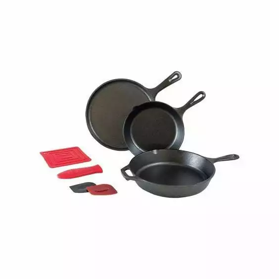 BBQ Accessories Lodge Cast Iron Essential Skillet Set (6 Piece) 2 BBQ Accessories Lodge Cast Iron Essential Skillet Set (6 Piece)
