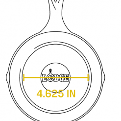 Lodge Cast Iron Grill Pan 6.5